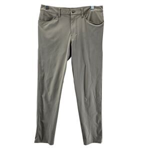 Lululemon ABC Pants Mens 32‎ Khaki Tan Stretch Comfort Career Casual Athleisure